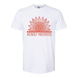 Heavily Meditated Namaste Meditation Yoga Gift Dala Gift Softstyle CVC T-Shirt