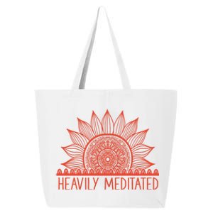 Heavily Meditated Namaste Meditation Yoga Gift Dala Gift 25L Jumbo Tote