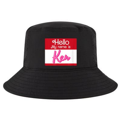 Hello My Name Is Ken Halloween Funny Name Tag Personalized Cool Comfort Performance Bucket Hat