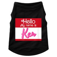 Hello My Name Is Ken Halloween Funny Name Tag Personalized Doggie Tank