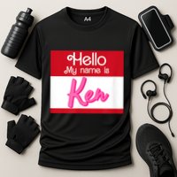 Hello My Name Is Ken Halloween Funny Name Tag Personalized Performance Shirt