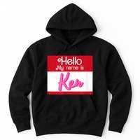 Hello My Name Is Ken Halloween Funny Name Tag Personalized Hoodie