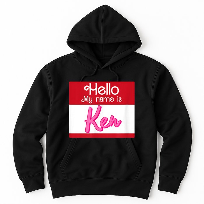 Hello My Name Is Ken Halloween Funny Name Tag Personalized Hoodie
