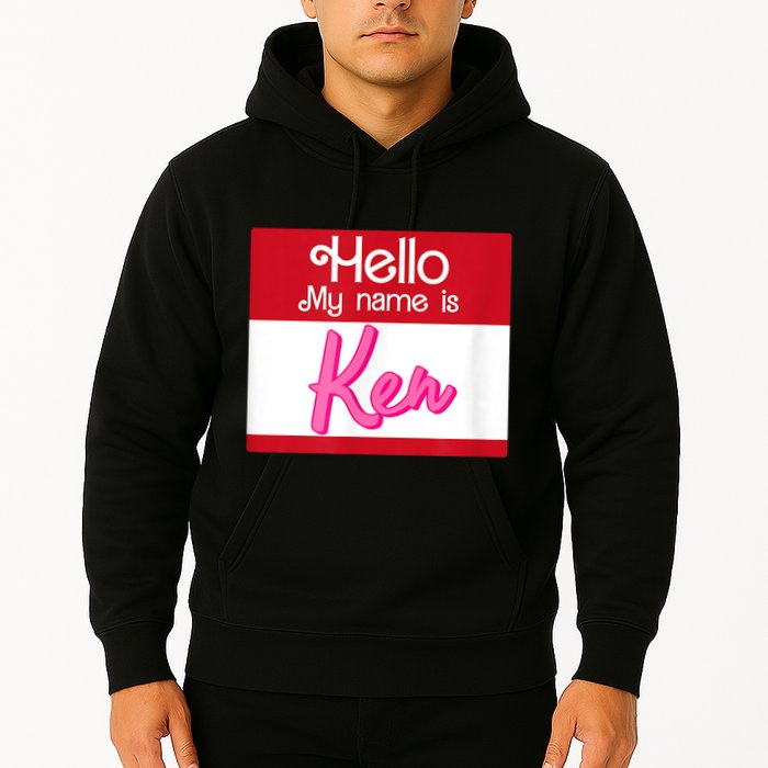Hello My Name Is Ken Halloween Funny Name Tag Personalized Hoodie