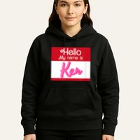 Hello My Name Is Ken Halloween Funny Name Tag Personalized Hoodie