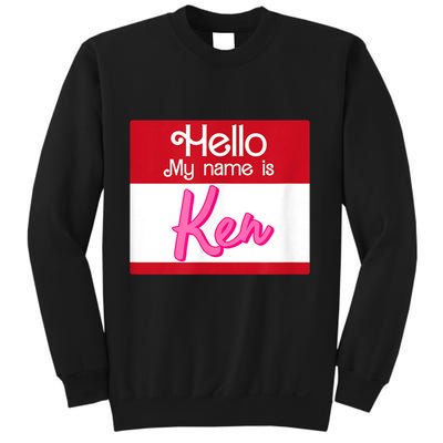 Hello My Name Is Ken Halloween Funny Name Tag Personalized Sweatshirt