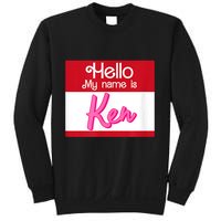 Hello My Name Is Ken Halloween Funny Name Tag Personalized Sweatshirt