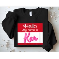 Hello My Name Is Ken Halloween Funny Name Tag Personalized Sweatshirt