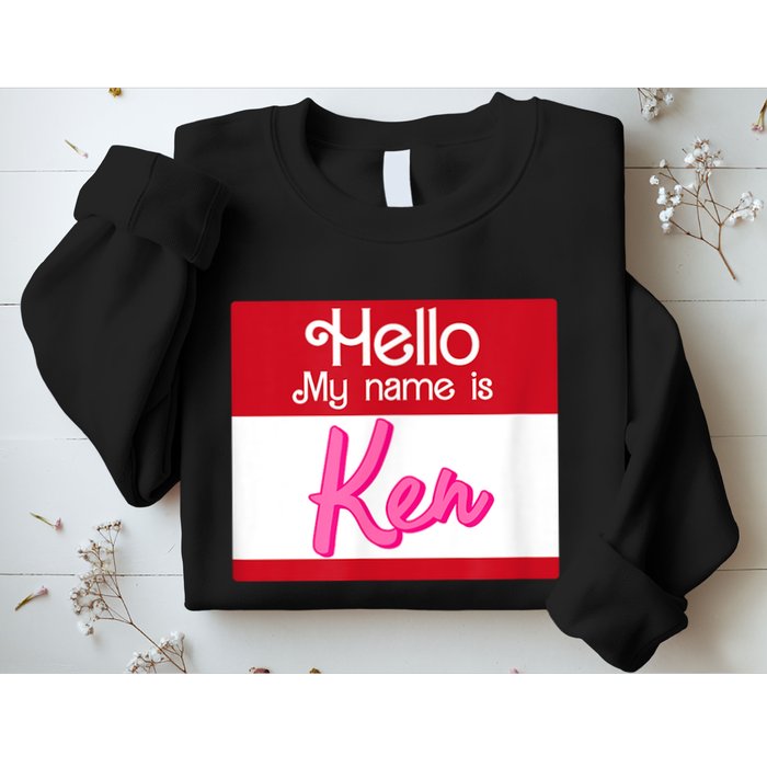 Hello My Name Is Ken Halloween Funny Name Tag Personalized Sweatshirt