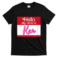 Hello My Name Is Ken Halloween Funny Name Tag Personalized T-Shirt