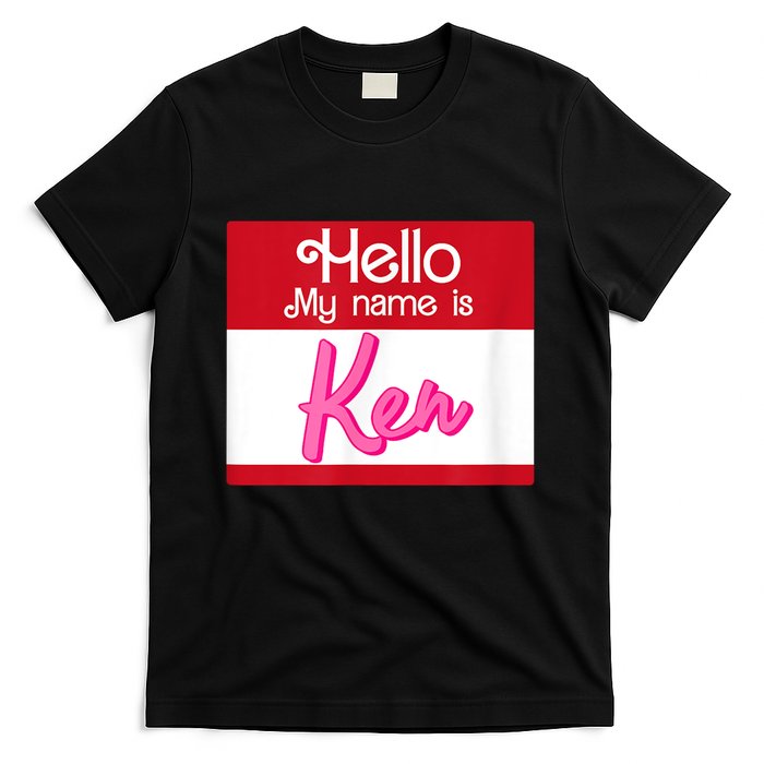 Hello My Name Is Ken Halloween Funny Name Tag Personalized T-Shirt