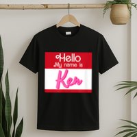 Hello My Name Is Ken Halloween Funny Name Tag Personalized T-Shirt