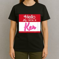Hello My Name Is Ken Halloween Funny Name Tag Personalized T-Shirt