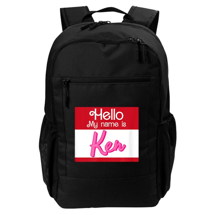 Hello My Name Is Ken Halloween Funny Name Tag Personalized Backpack