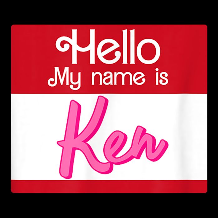 Hello My Name Is Ken Halloween Funny Name Tag Personalized Button