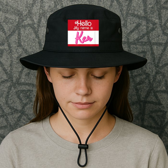 Hello My Name Is Ken Halloween Funny Name Tag Personalized Bucket Hat