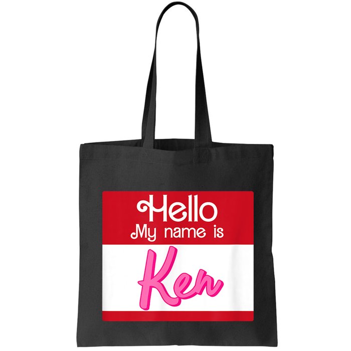 Hello My Name Is Ken Halloween Funny Name Tag Personalized Bag