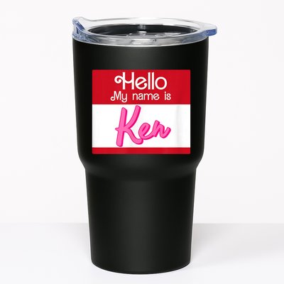 Hello My Name Is Ken Halloween Funny Name Tag Personalized Tumbler