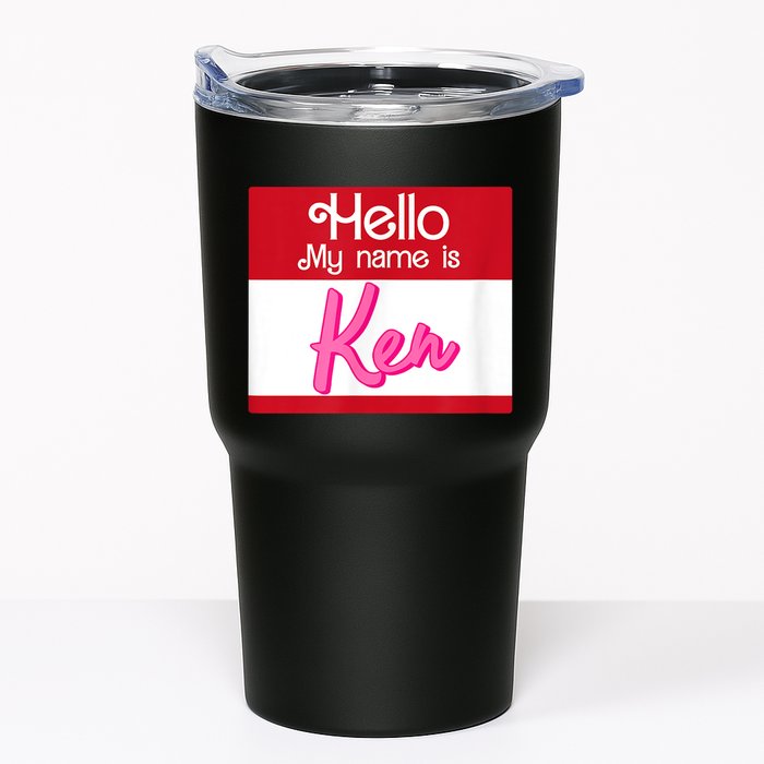 Hello My Name Is Ken Halloween Funny Name Tag Personalized Tumbler