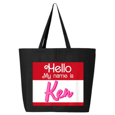 Hello My Name Is Ken Halloween Funny Name Tag Personalized 25L Jumbo Tote