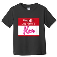 Hello My Name Is Ken Halloween Funny Name Tag Personalized Toddler T-Shirt