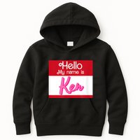 Hello My Name Is Ken Halloween Funny Name Tag Personalized Kids Hoodie
