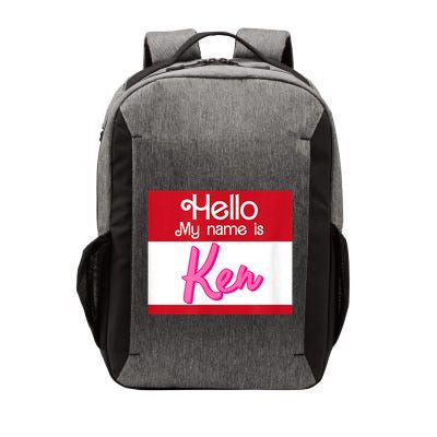 Hello My Name Is Ken Halloween Funny Name Tag Personalized Vector Backpack