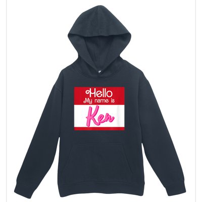 Hello My Name Is Ken Halloween Funny Name Tag Personalized Urban Pullover Hoodie