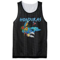 Honduras Map Nature Parrot Diving Souvenir Pride Mesh Reversible Basketball Jersey Tank