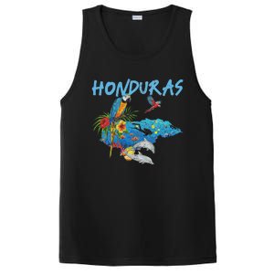 Honduras Map Nature Parrot Diving Souvenir Pride PosiCharge Competitor Tank