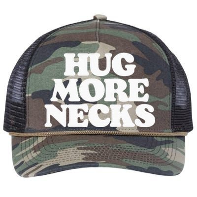 Hug More Necks Country Funny Southern Retro Rope Trucker Hat Cap