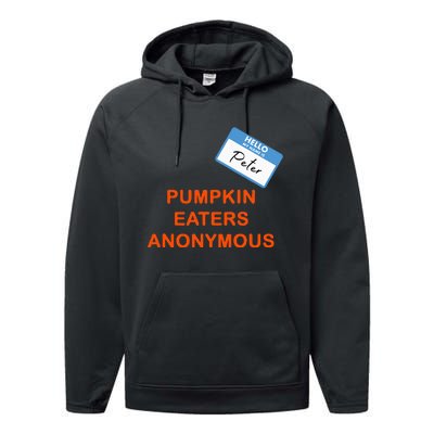 Hello My Name Is Peter Pumpkin Eaters Anonymous Performance Fleece Hoodie