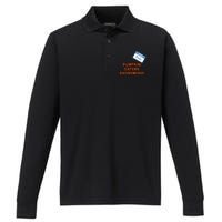 Hello My Name Is Peter Pumpkin Eaters Anonymous Performance Long Sleeve Polo