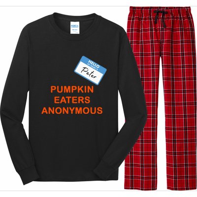 Hello My Name Is Peter Pumpkin Eaters Anonymous Long Sleeve Pajama Set