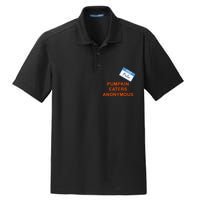 Hello My Name Is Peter Pumpkin Eaters Anonymous Dry Zone Grid Polo