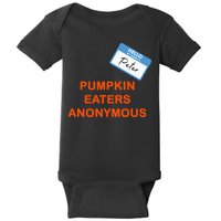 Hello My Name Is Peter Pumpkin Eaters Anonymous Baby Bodysuit
