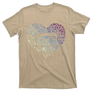 Heart Music Notes Cartridge T-Shirt