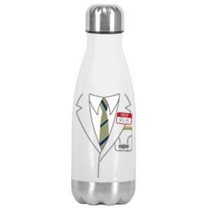 Halloween My Name Is Bob Costume Stainless Steel Insulated Water Bottle