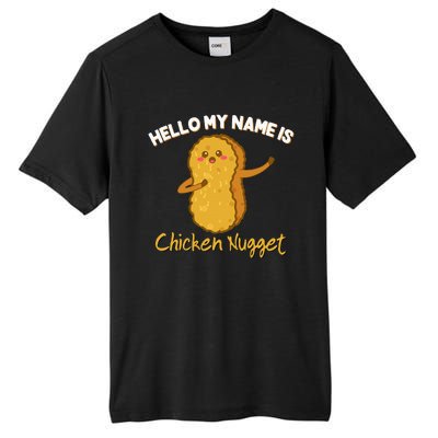 Hello My Name Is Chicken Nugget Costume Chicken Tall Fusion ChromaSoft Performance T-Shirt