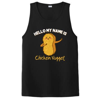 Hello My Name Is Chicken Nugget Costume Chicken PosiCharge Competitor Tank