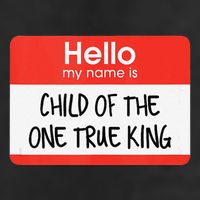 Hello My Name Is Child Of The One True King Knit Cap Winter Beanie
