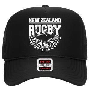 Haka Maori New Zealand Rugby War Dance Challenge Souvenir High Crown Mesh Back Trucker Hat