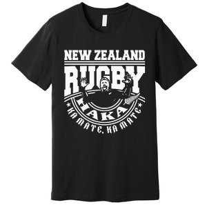 Haka Maori New Zealand Rugby War Dance Challenge Souvenir Premium T-Shirt