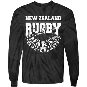 Haka Maori New Zealand Rugby War Dance Challenge Souvenir Tie-Dye Long Sleeve Shirt