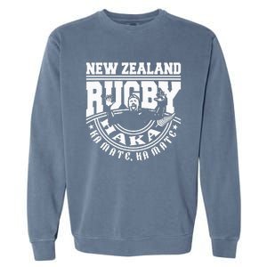 Haka Maori New Zealand Rugby War Dance Challenge Souvenir Garment-Dyed Sweatshirt