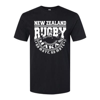 Haka Maori New Zealand Rugby War Dance Challenge Souvenir Softstyle® CVC T-Shirt