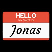 Hello My Name Is Jonas 16 in Basic Backpack