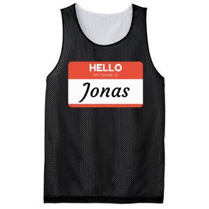 Hello My Name Is Jonas Mesh Reversible Basketball Jersey Tank