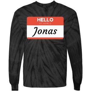 Hello My Name Is Jonas Tie-Dye Long Sleeve Shirt