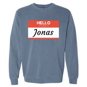 Hello My Name Is Jonas Garment-Dyed Sweatshirt